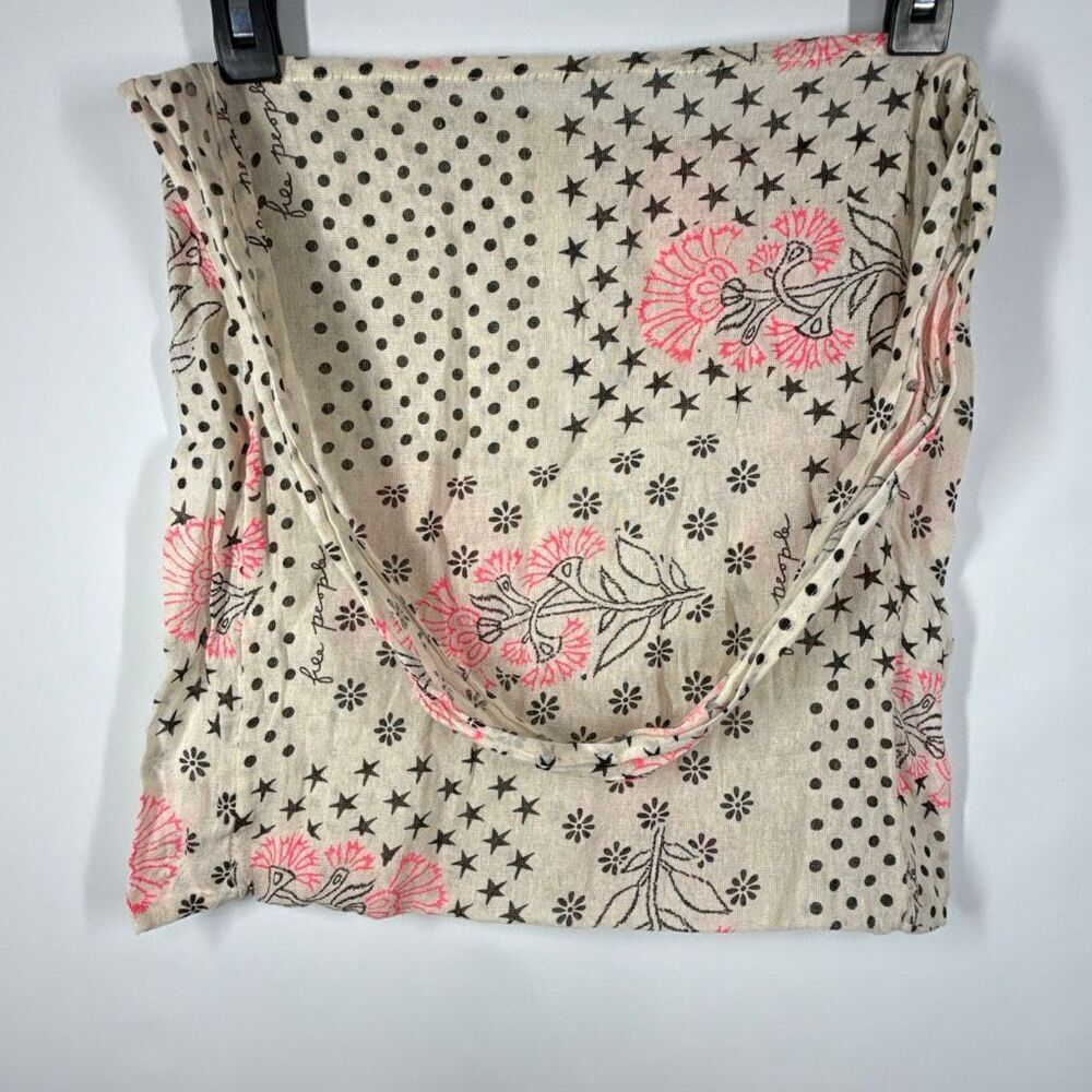 Free People Lightweight Gauze Floral Bag